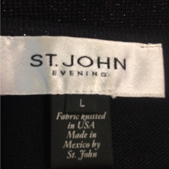 ST. JOHN Black Sparkling Shell - Picture 6 of 6